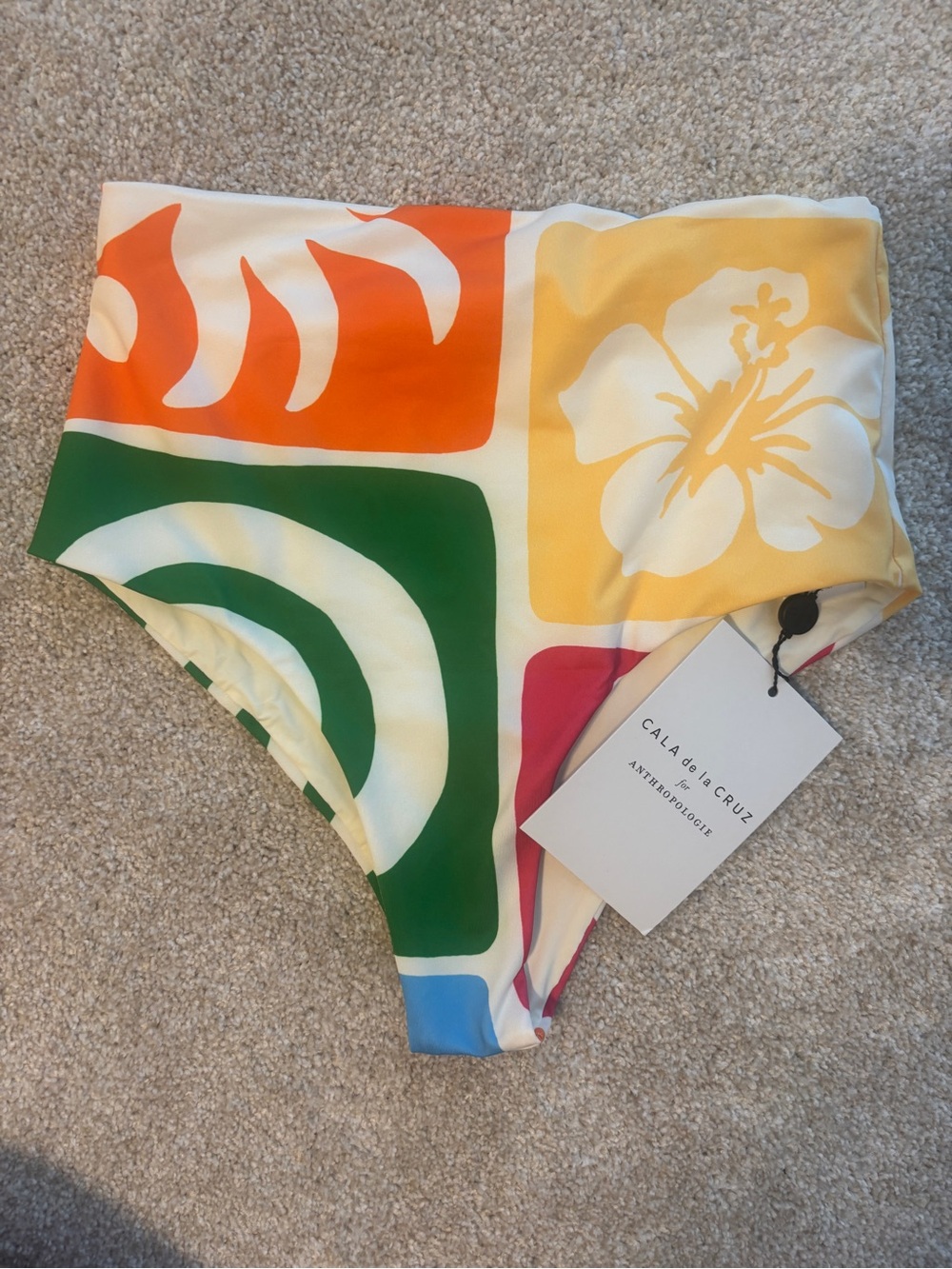 Cala De La Cruz High Waist Swim Bottoms